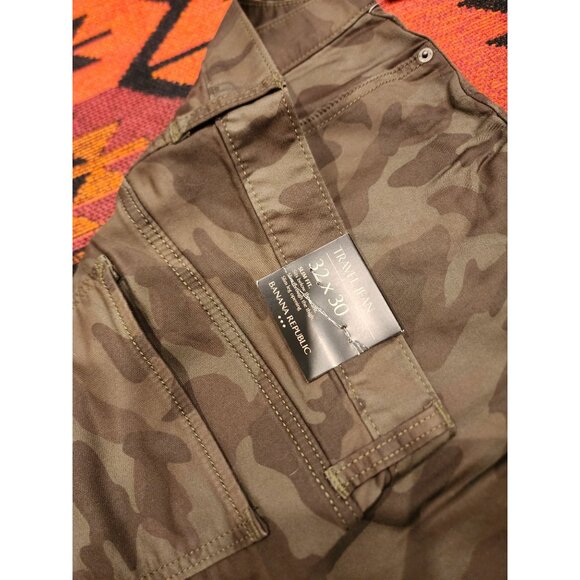 NEW Banana Republic Men's Camo Stretch Slim Fit Travel Jean. 32W x 30L - Picture 9 of 10